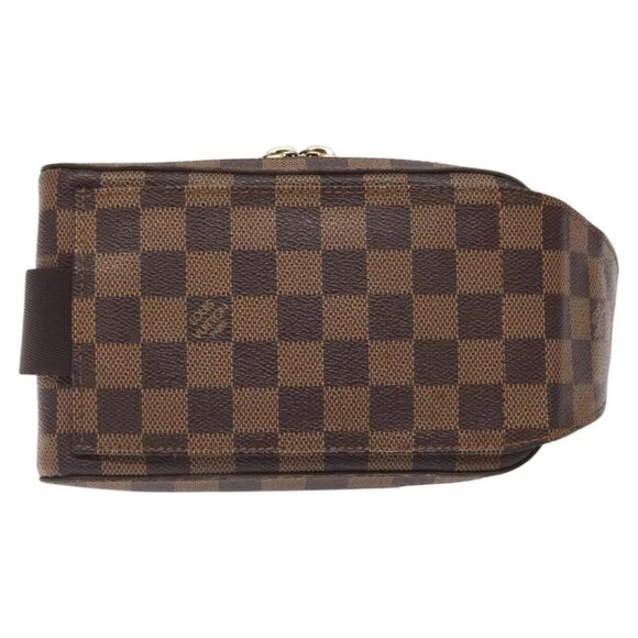 LOUIS VUITTON Damier Ebene Geronimos Shoulder Bag N51994 LV Auth EC1038 - Picture 1 of 16